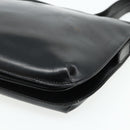 LOEWE Anagram Shoulder Bag Leather Black Gold Auth 177548-9
