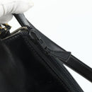 LOEWE Anagram Shoulder Bag Leather Black Gold Auth 177548-10