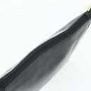 LOEWE Anagram Shoulder Bag Leather Black Gold Auth 177548-6