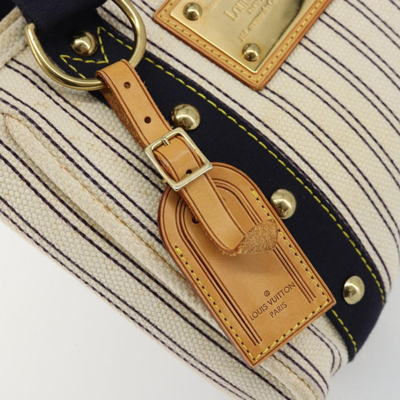 LOUIS VUITTON Antigua Cabas PM Hand Bag Beige M40134 LV Auth 177549