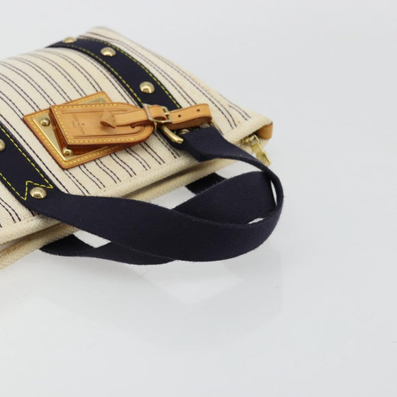 LOUIS VUITTON Antigua Cabas PM Hand Bag Beige M40134 LV Auth 177549