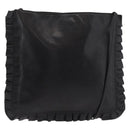 Miu Miu Shoulder Bag Leather Black Auth 177550-1