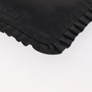 Miu Miu Shoulder Bag Leather Black Auth 177550-14