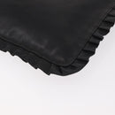 Miu Miu Shoulder Bag Leather Black Auth 177550-16