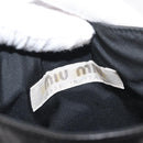 Miu Miu Shoulder Bag Leather Black Auth 177550-10