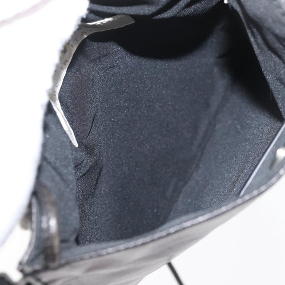 Miu Miu Shoulder Bag Leather Black Auth 177550
