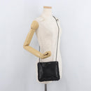 Miu Miu Shoulder Bag Leather Black Auth 177550-20