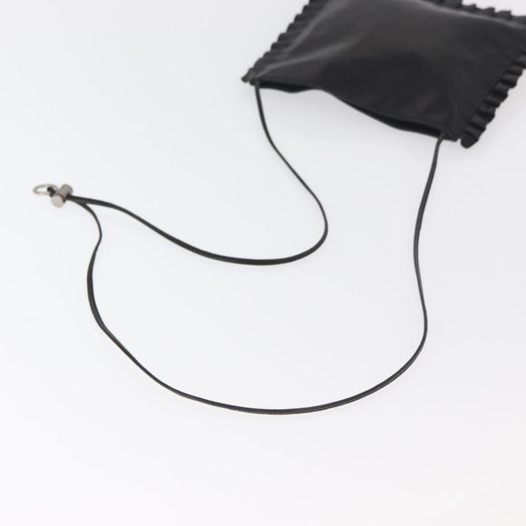 Miu Miu Shoulder Bag Leather Black Auth 177550