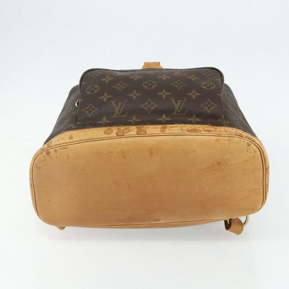 LOUIS VUITTON Monogram Montsouris GM Backpack M51135 LV Auth 177554