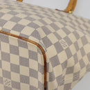 LOUIS VUITTON Damier Azur Saleya MM Tote Bag N51185 LV Auth 177559-9
