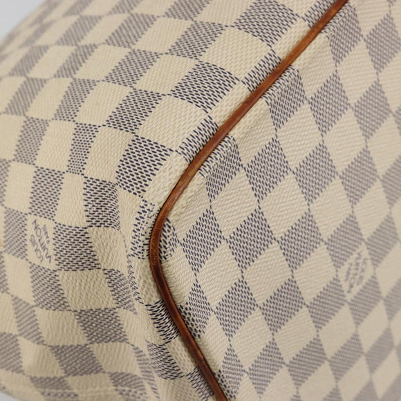 LOUIS VUITTON Damier Azur Saleya MM Tote Bag N51185 LV Auth 177559