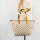 LOUIS VUITTON Damier Azur Saleya MM Tote Bag N51185 LV Auth 177559-21