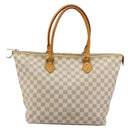 LOUIS VUITTON Damier Azur Saleya MM Tote Bag N51185 LV Auth 177559-13