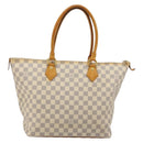 LOUIS VUITTON Damier Azur Saleya MM Tote Bag N51185 LV Auth 177559-2