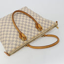 LOUIS VUITTON Damier Azur Saleya MM Tote Bag N51185 LV Auth 177559-6
