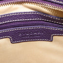 BVLGARI Logo Mania Tote Bag Canvas Beige Gold purple Auth 177564A-20