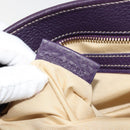 BVLGARI Logo Mania Tote Bag Canvas Beige Gold purple Auth 177564A-11