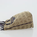 BVLGARI Logo Mania Tote Bag Canvas Beige Gold purple Auth 177564A-4