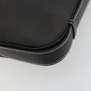 Salvatore Ferragamo Shoulder Bag Coated Canvas Black Silver Auth 177567-12
