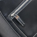 Salvatore Ferragamo Shoulder Bag Coated Canvas Black Silver Auth 177567-21