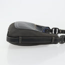 Salvatore Ferragamo Shoulder Bag Coated Canvas Black Silver Auth 177567-4