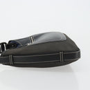 Salvatore Ferragamo Shoulder Bag Coated Canvas Black Silver Auth 177567-5