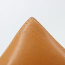 CELINE Macadam Canvas Clutch Bag PVC Leather Brown Gold Auth 177570-12