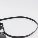 Gianni Versace Hand Bag Leather 2way Black Silver Auth 177571-10