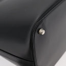 Gianni Versace Hand Bag Leather 2way Black Silver Auth 177571-12
