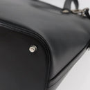 Gianni Versace Hand Bag Leather 2way Black Silver Auth 177571-13