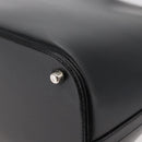 Gianni Versace Hand Bag Leather 2way Black Silver Auth 177571-15