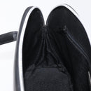 Gianni Versace Hand Bag Leather 2way Black Silver Auth 177571-20