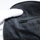 Gianni Versace Hand Bag Leather 2way Black Silver Auth 177571-21