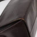 FENDI Hand Bag Leather 2way Brown Gold Auth 177573-15