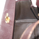 FENDI Hand Bag Leather 2way Brown Gold Auth 177573-20