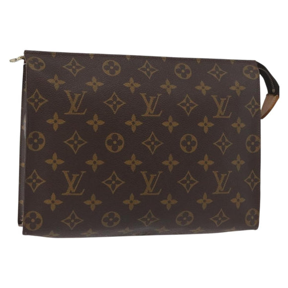 LOUIS VUITTON Monogram Poche Toilette 26 Pouch M47542 LV Auth 177591