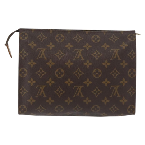 LOUIS VUITTON Monogram Poche Toilette 26 Pouch M47542 LV Auth 177591