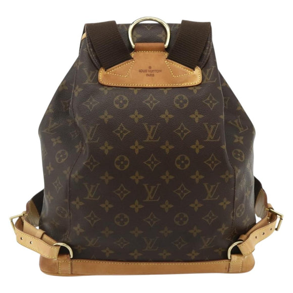 LOUIS VUITTON Monogram Montsouris GM Backpack M51135 LV Auth 177595