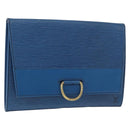 LOUIS VUITTON Epi Jena Clutch Bag Blue M52715 LV Auth 177598-1
