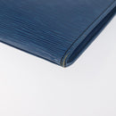 LOUIS VUITTON Epi Jena Clutch Bag Blue M52715 LV Auth 177598-16
