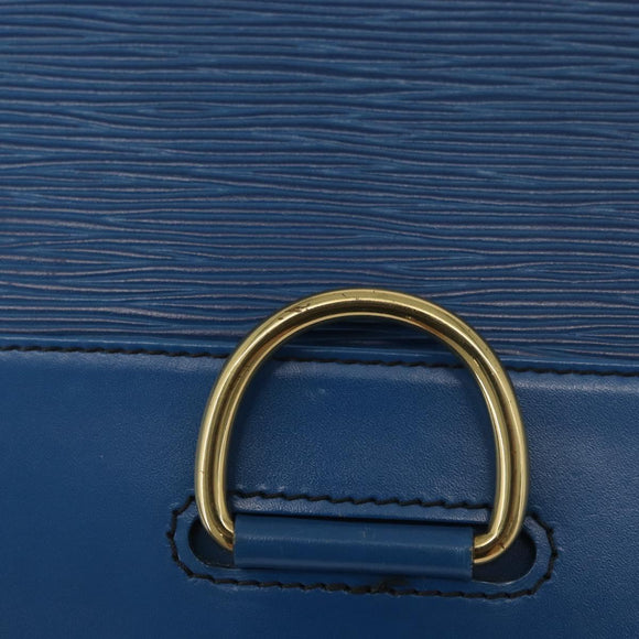 LOUIS VUITTON Epi Jena Clutch Bag Blue M52715 LV Auth 177598