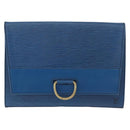 LOUIS VUITTON Epi Jena Clutch Bag Blue M52715 LV Auth 177598-13