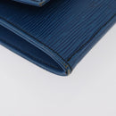 LOUIS VUITTON Epi Jena Clutch Bag Blue M52715 LV Auth 177598-8