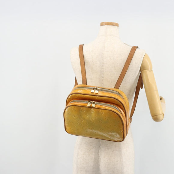 LOUIS VUITTON Monogram Vernis Marley Backpack Gris M91038 LV Auth 177599
