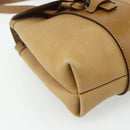GUCCI Hand Bag Leather Beige 101287 Auth 177601-14