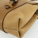 GUCCI Hand Bag Leather Beige 101287 Auth 177601-15