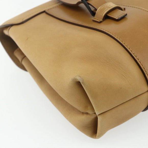 GUCCI Hand Bag Leather Beige 101287 Auth 177601
