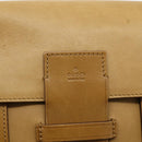 GUCCI Hand Bag Leather Beige 101287 Auth 177601-10