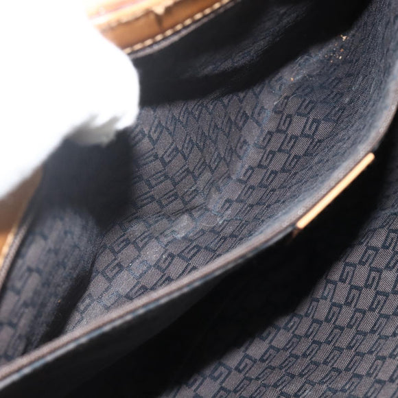 GUCCI Hand Bag Leather Beige 101287 Auth 177601