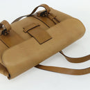 GUCCI Hand Bag Leather Beige 101287 Auth 177601-6